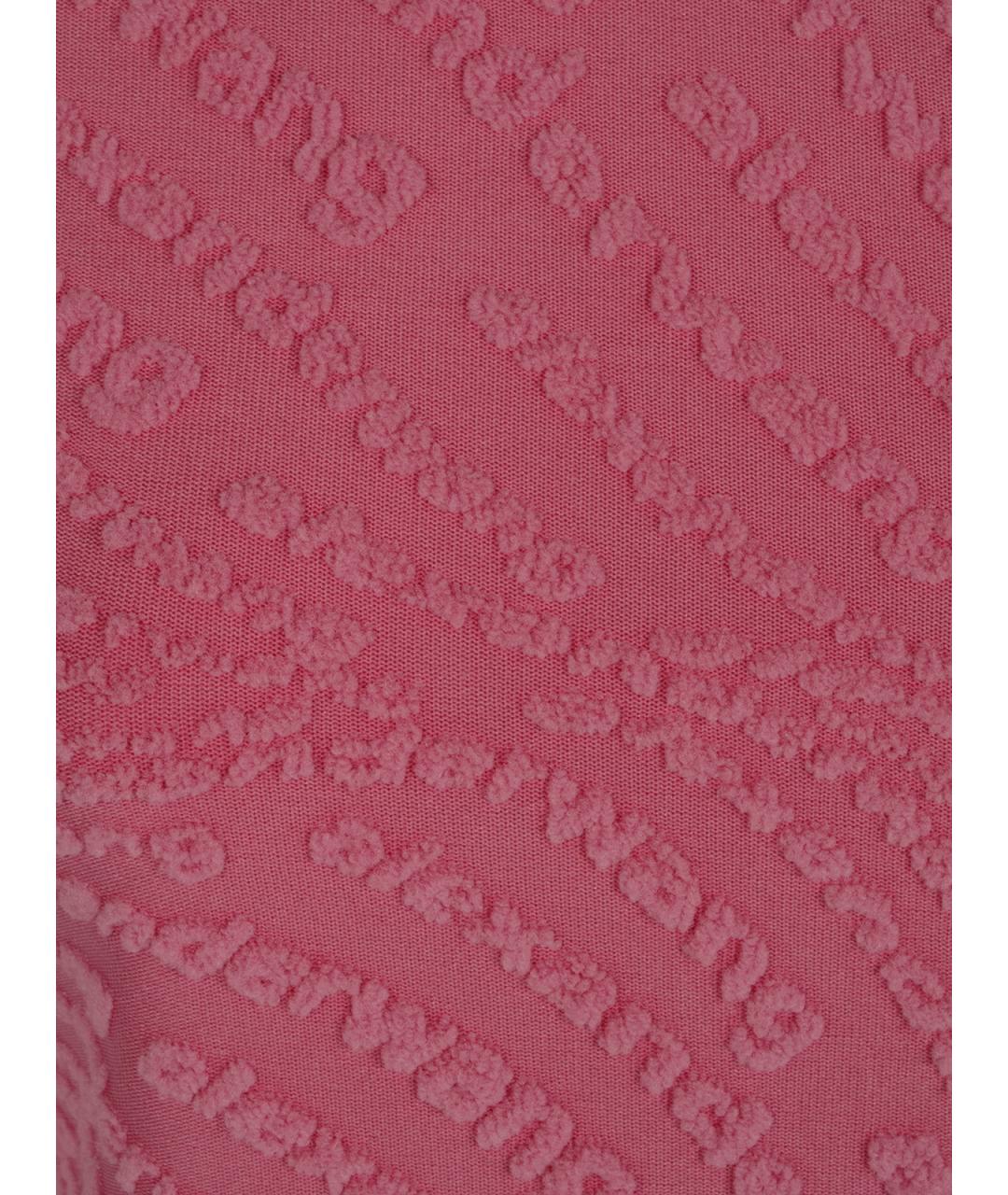 ALEXANDER WANG Розовая полиамидовая футболка, фото 2