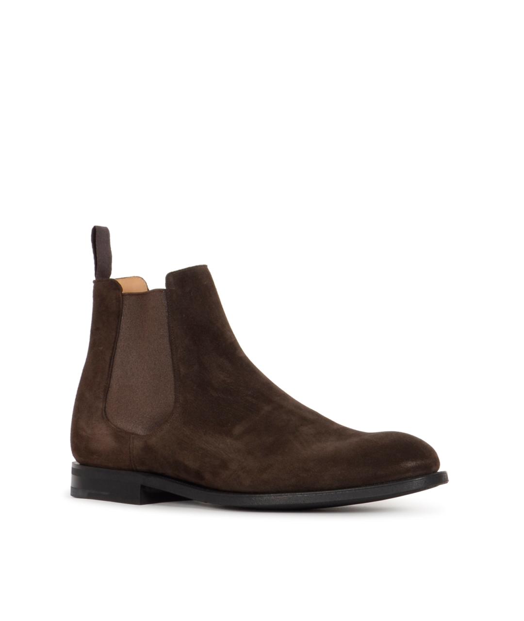 CHURCH'S Коричневые замшевые высокие ботинки, фото 2