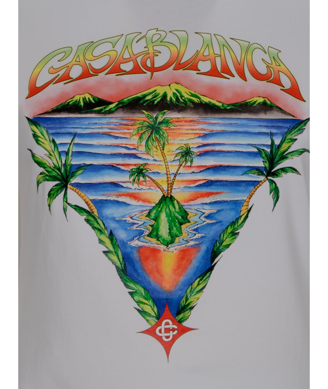 CASABLANCA Серая хлопковая футболка, фото 3