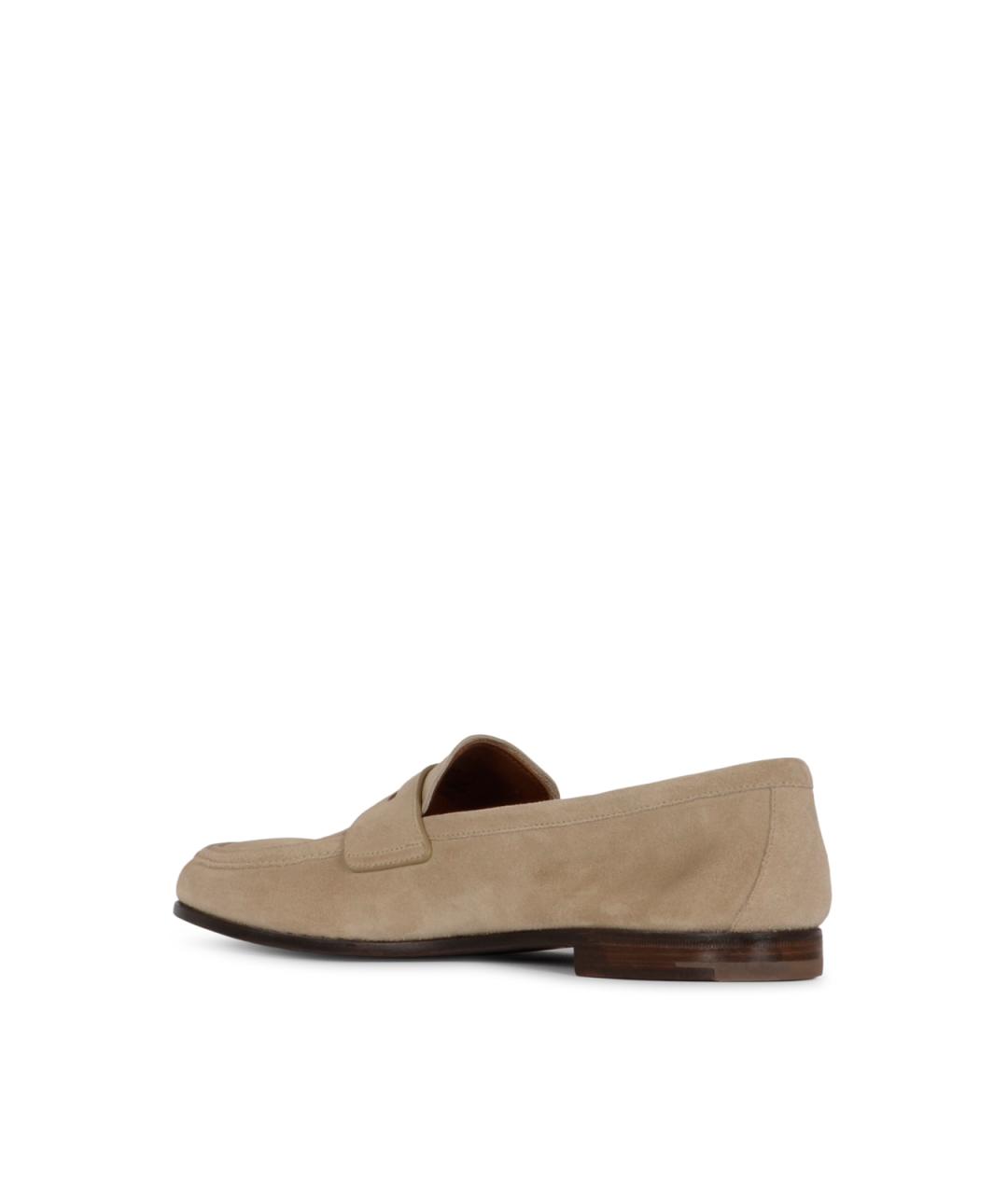 CHURCH'S Бежевые замшевые лоферы, фото 3
