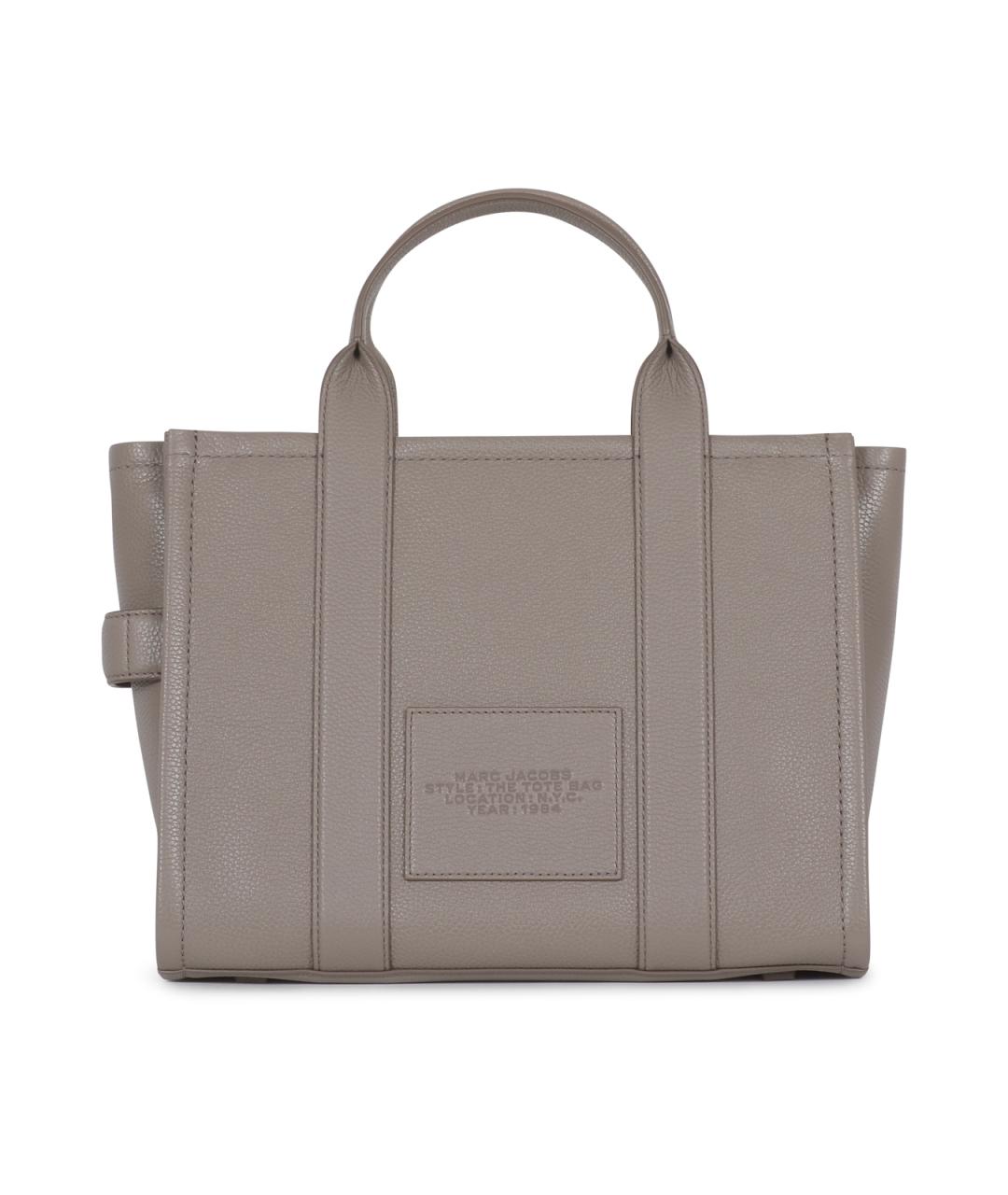 MARC JACOBS Серая кожаная сумка тоут, фото 3