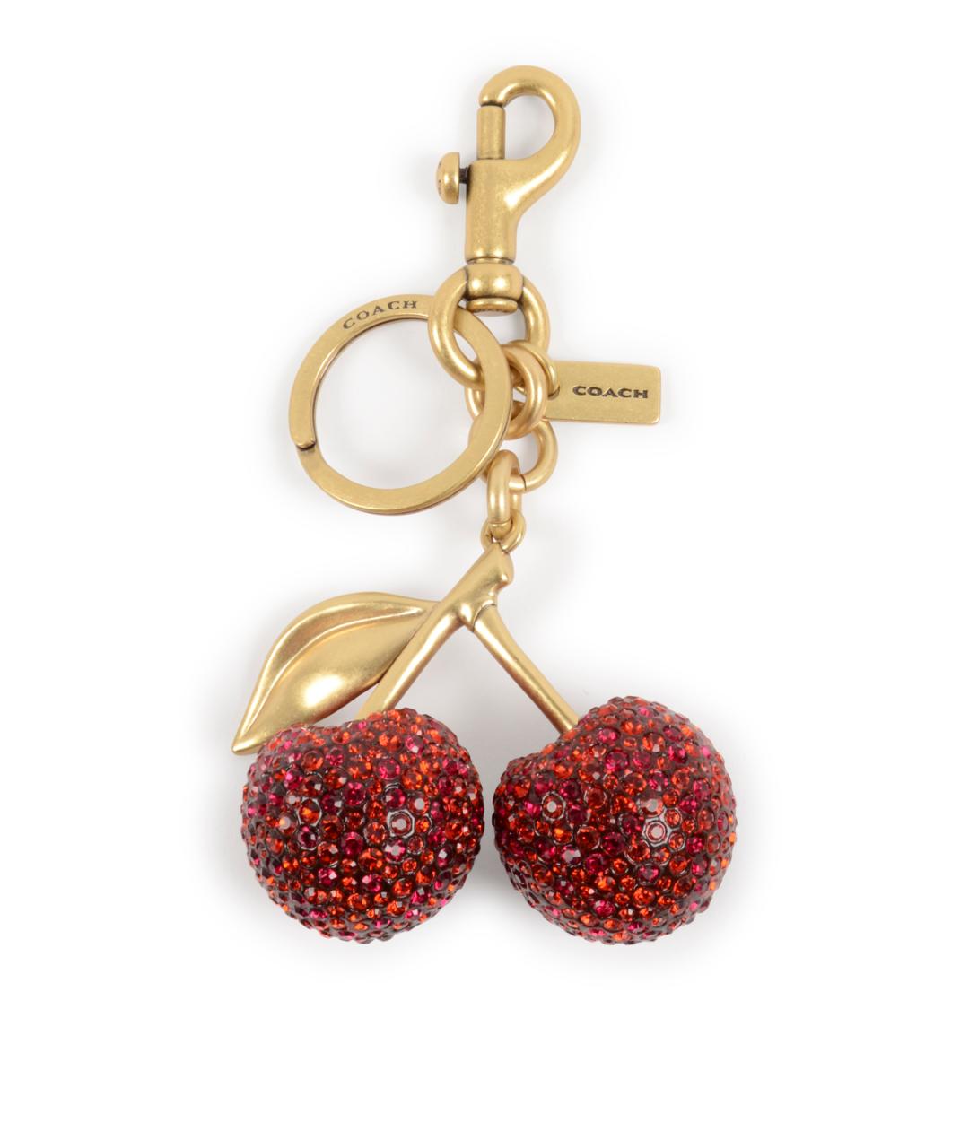 COACH Красный брелок, фото 1