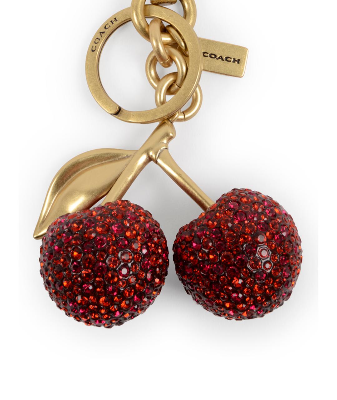 COACH Красный брелок, фото 3