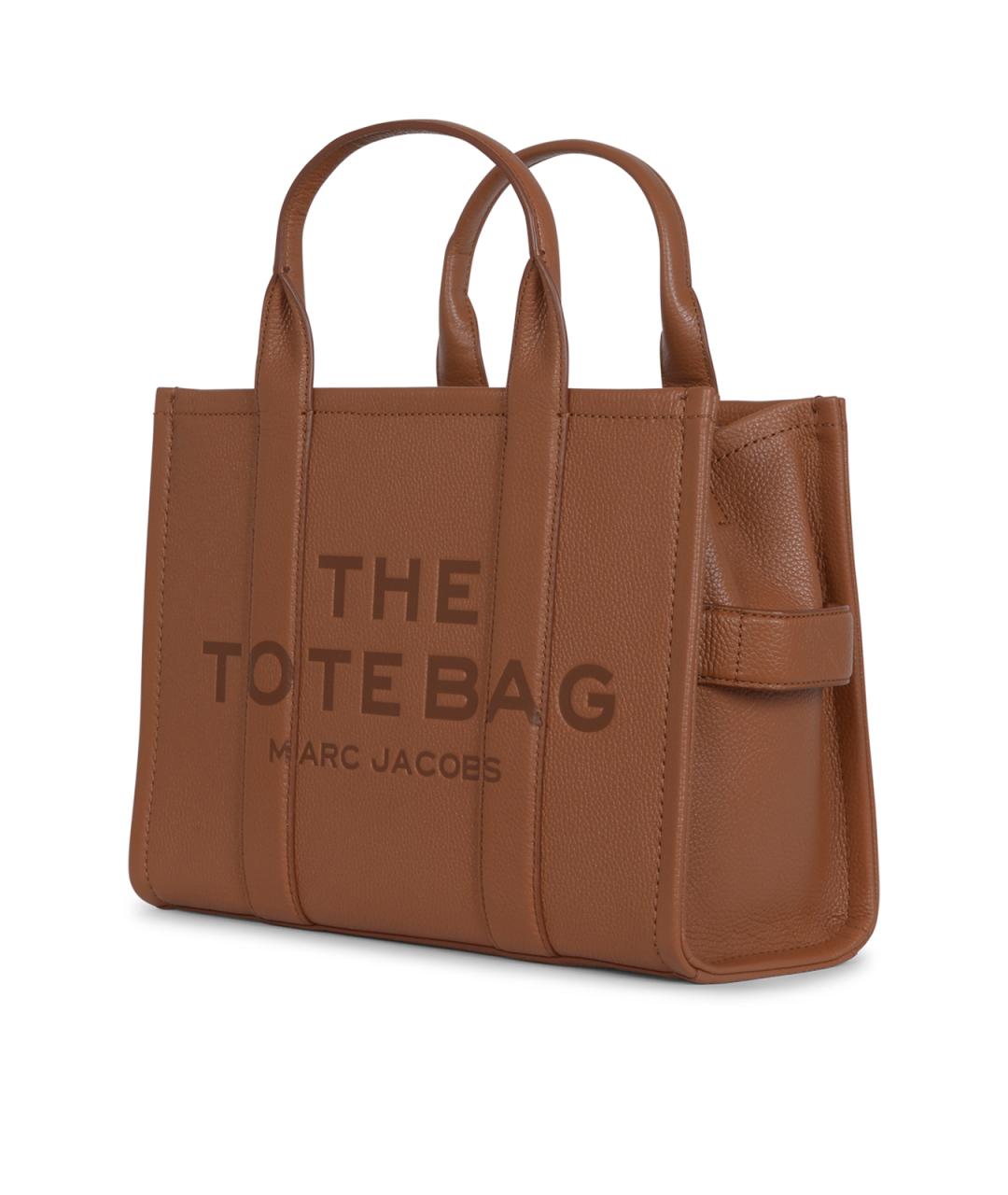 MARC JACOBS Коричневая кожаная сумка тоут, фото 2