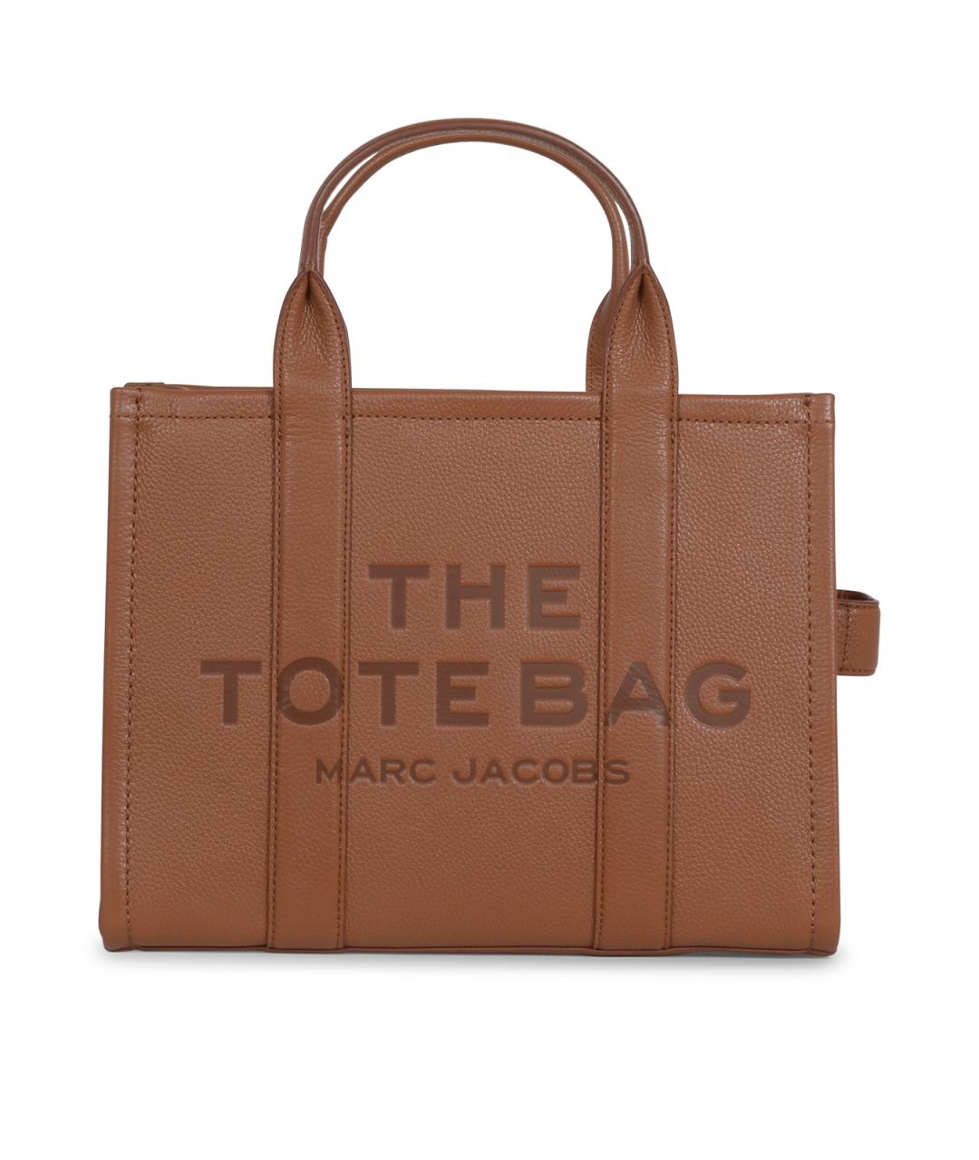 MARC JACOBS Коричневая кожаная сумка тоут, фото 1