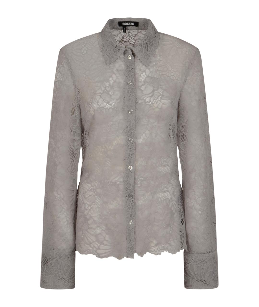 ROTATE Серая полиэстеровая рубашка, фото 1