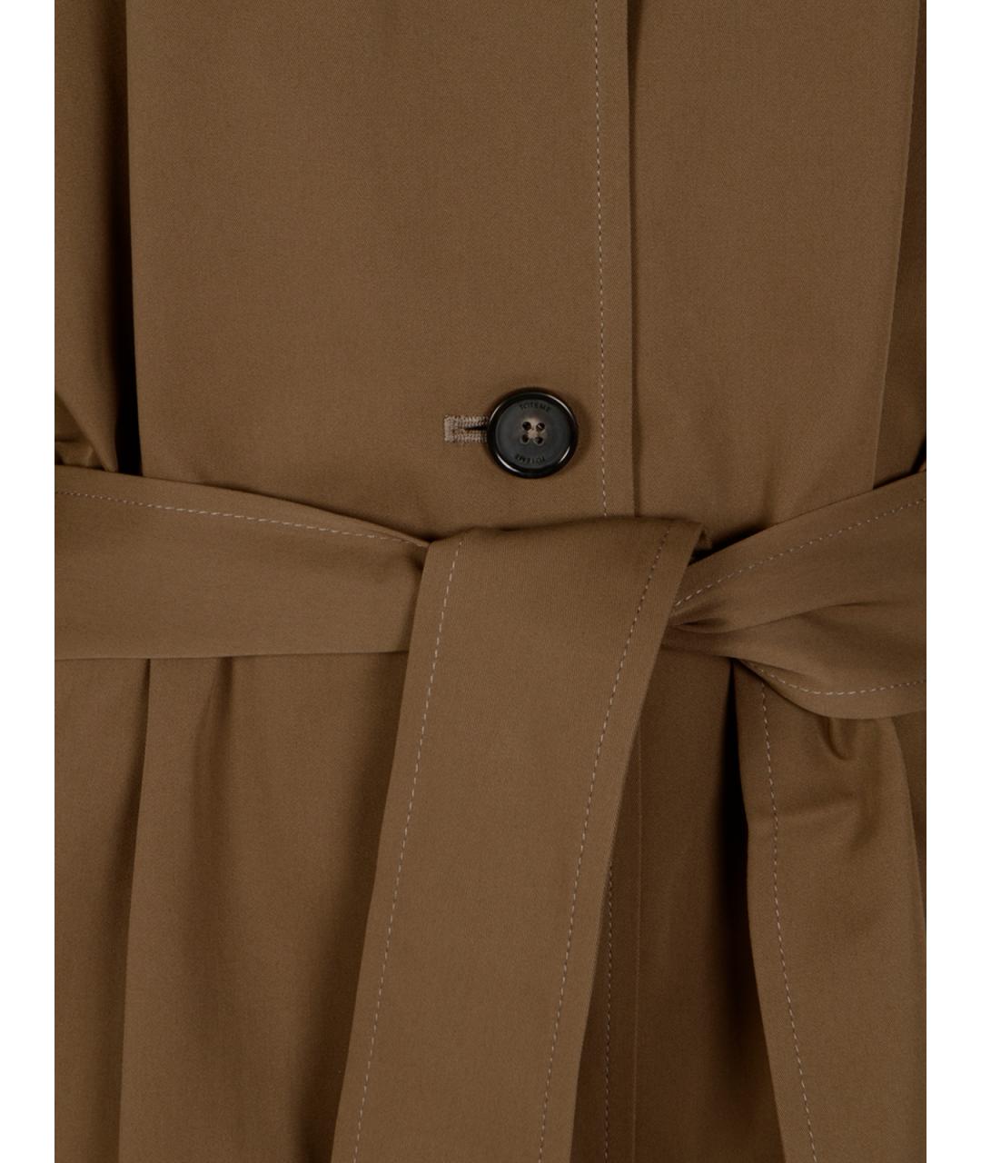 TOTEME Коричневое хлопковое пальто, фото 3