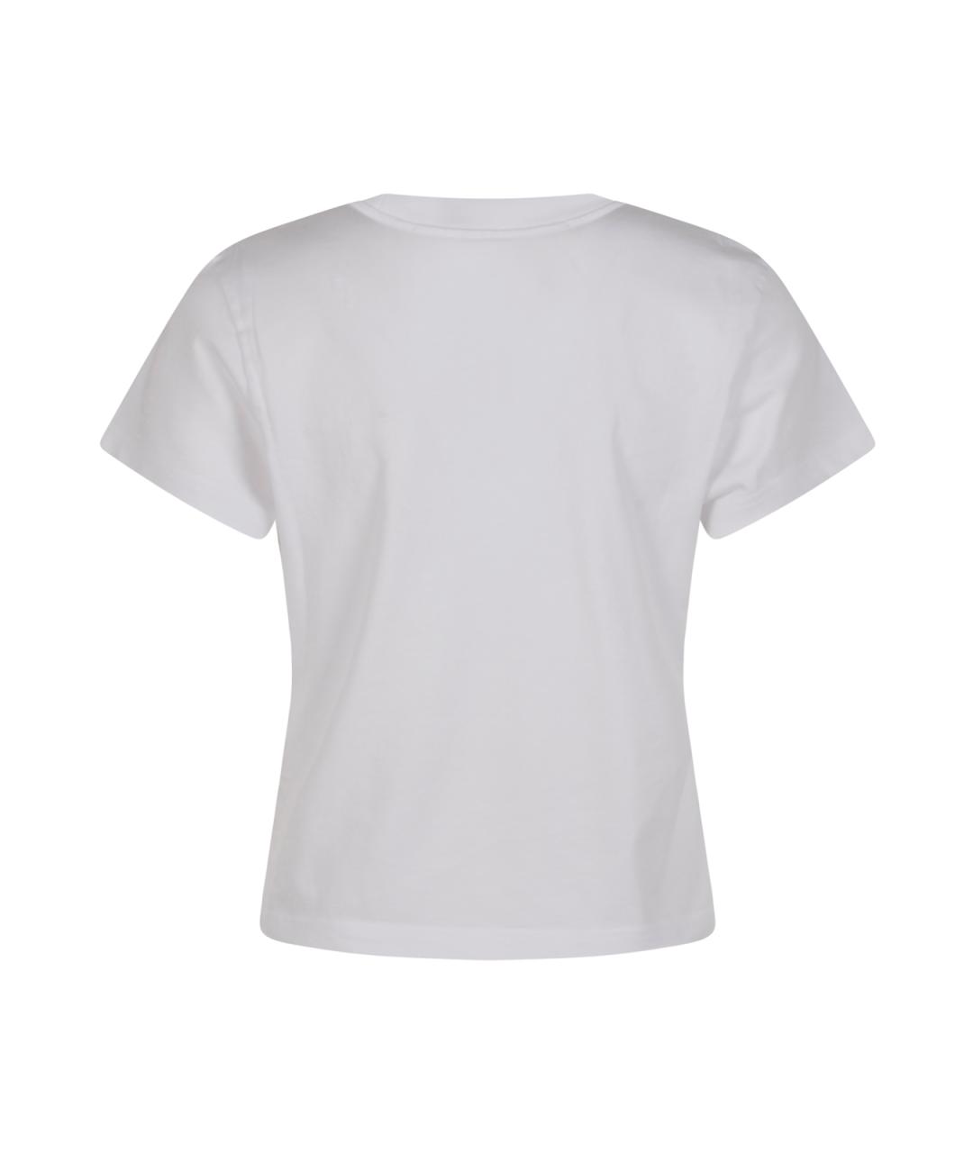 ALEXANDER WANG Белая хлопковая футболка, фото 2