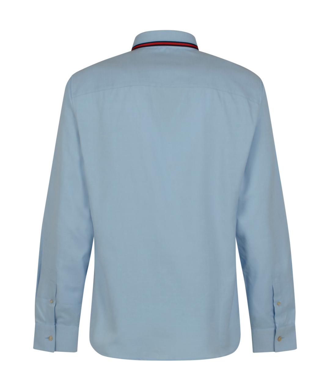 GUCCI Голубая хлопковая кэжуал рубашка, фото 2
