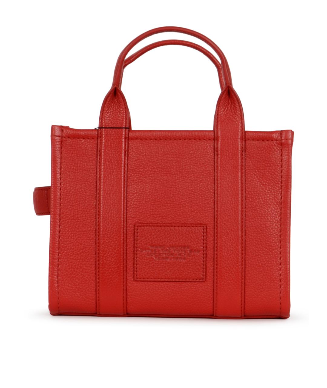 MARC JACOBS Красная кожаная сумка тоут, фото 3