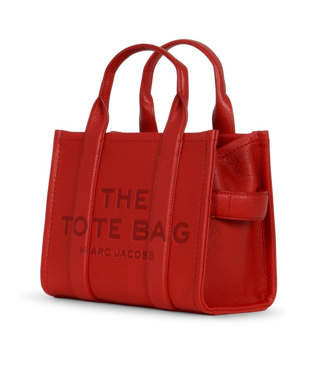MARC JACOBS Красная кожаная сумка тоут, фото 2