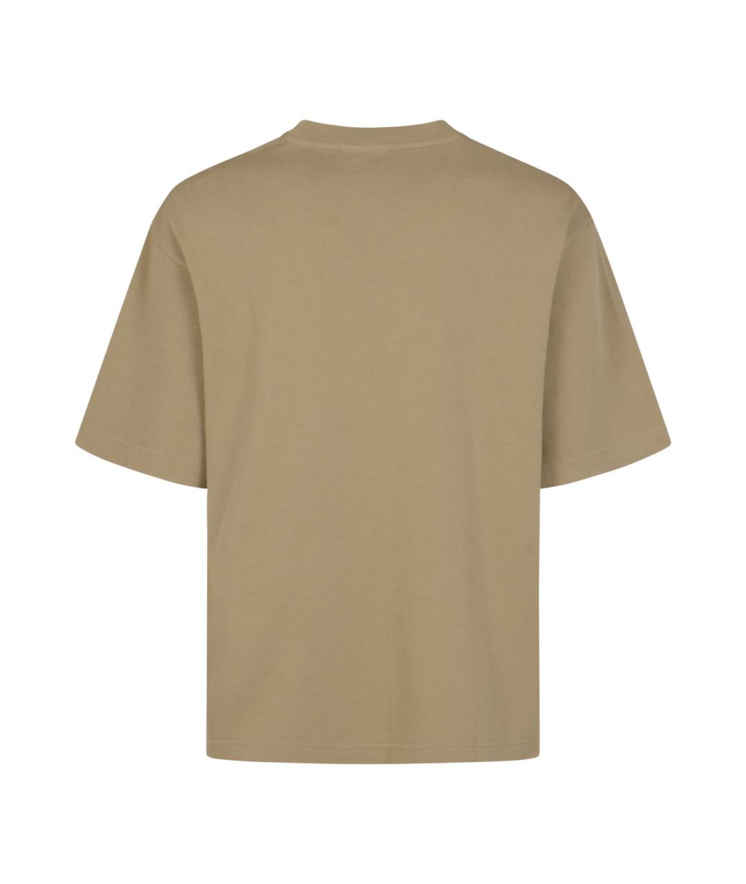 MAISON KITSUNE Зеленая хлопковая футболка, фото 2