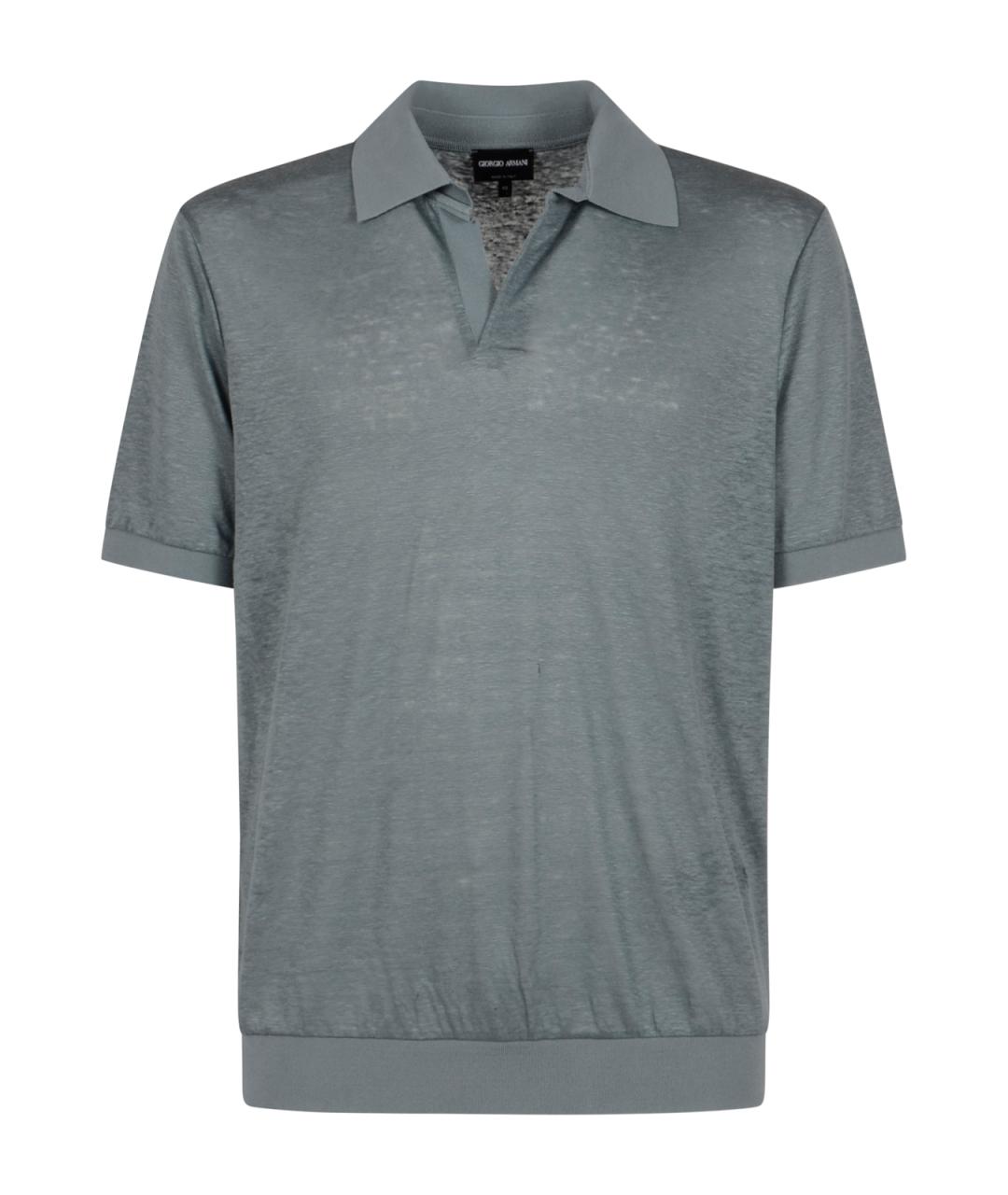 GIORGIO ARMANI Зеленые поло с коротким рукавом, фото 1