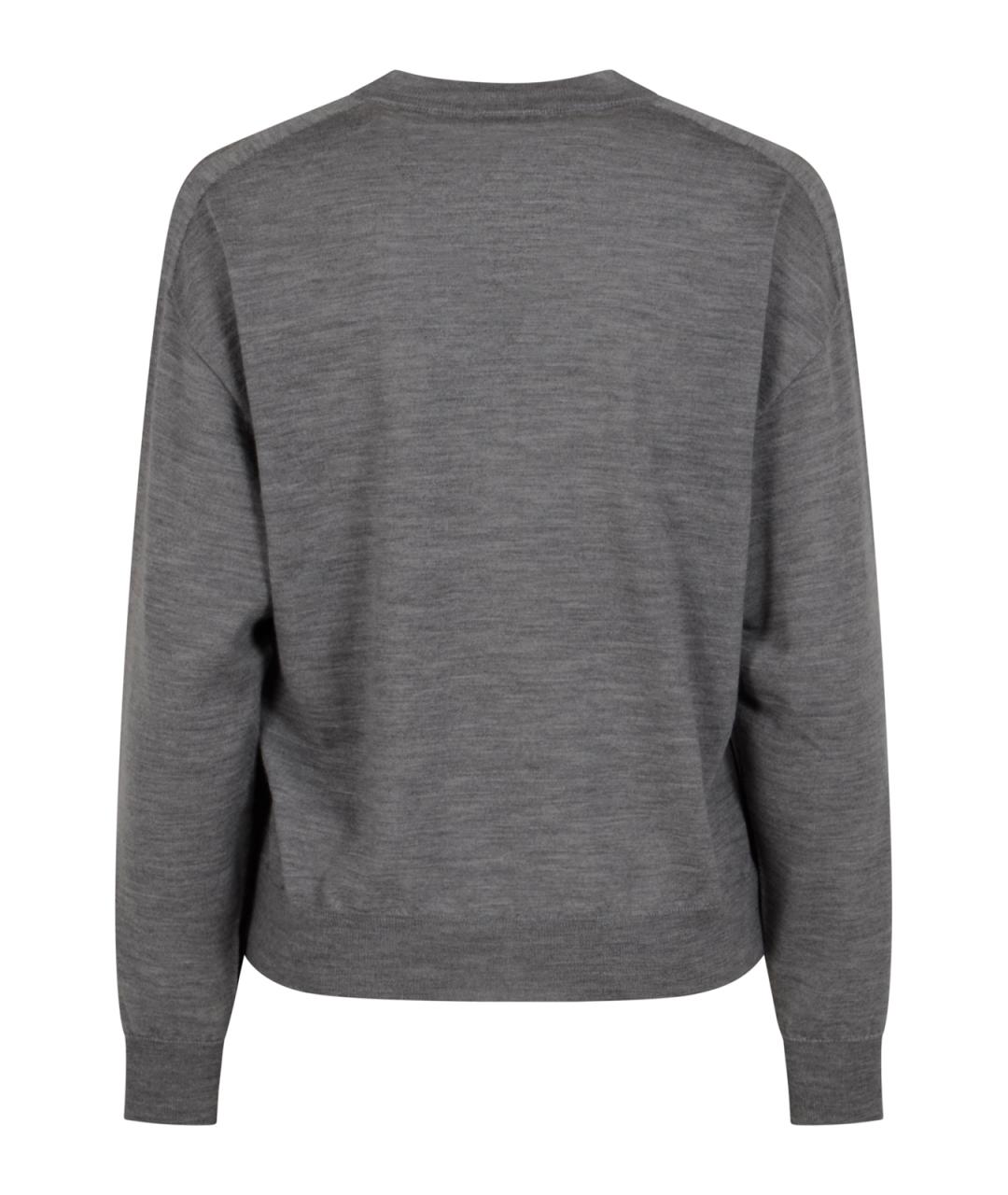 PESERICO Серый шерстяной джемпер / свитер, фото 2