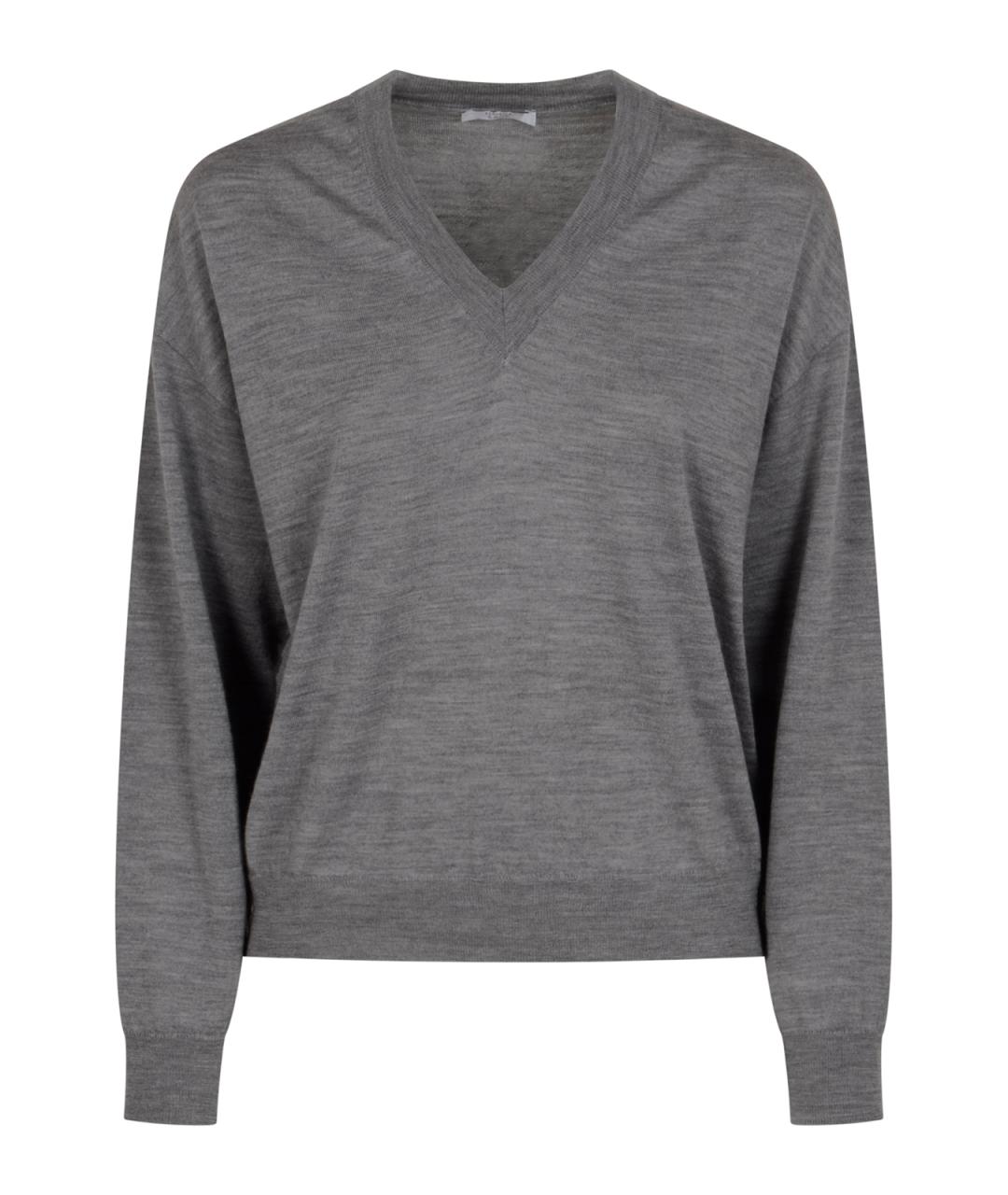 PESERICO Серый шерстяной джемпер / свитер, фото 1