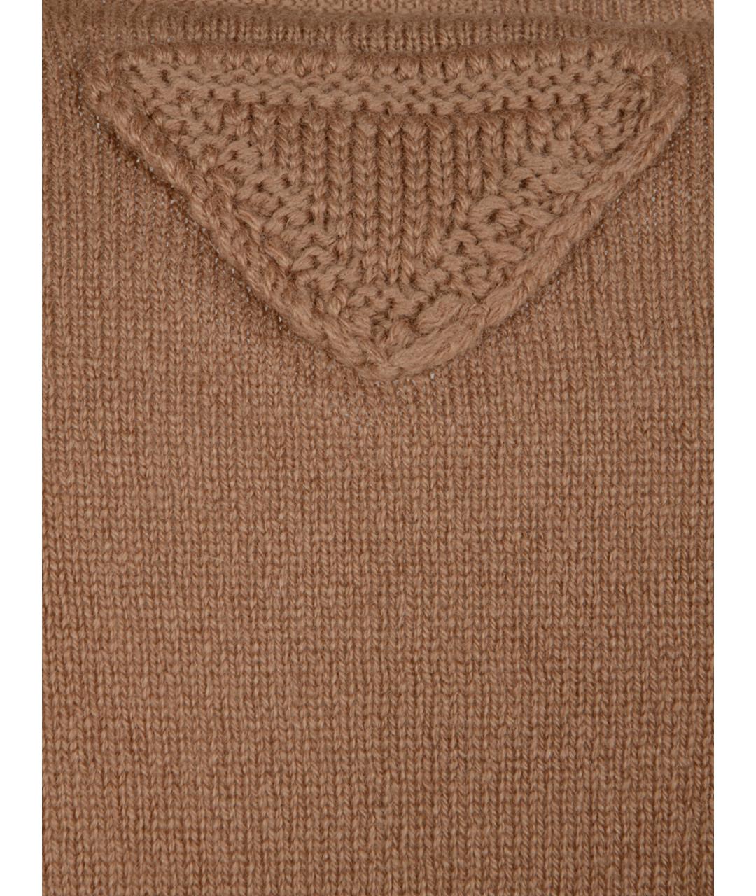 PRADA Бежевый кашемировый джемпер / свитер, фото 3