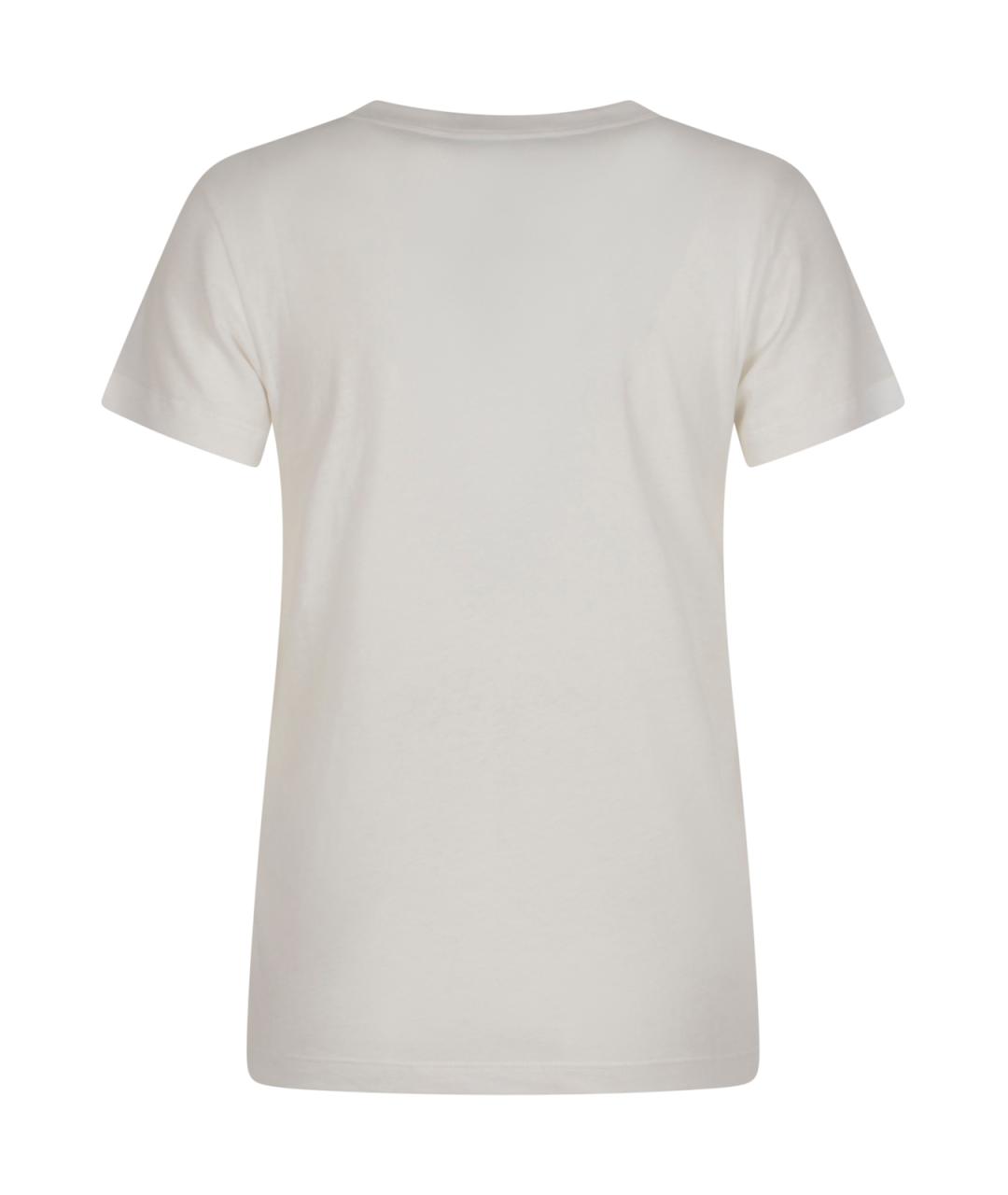 VALENTINO Бежевая хлопковая футболка, фото 2