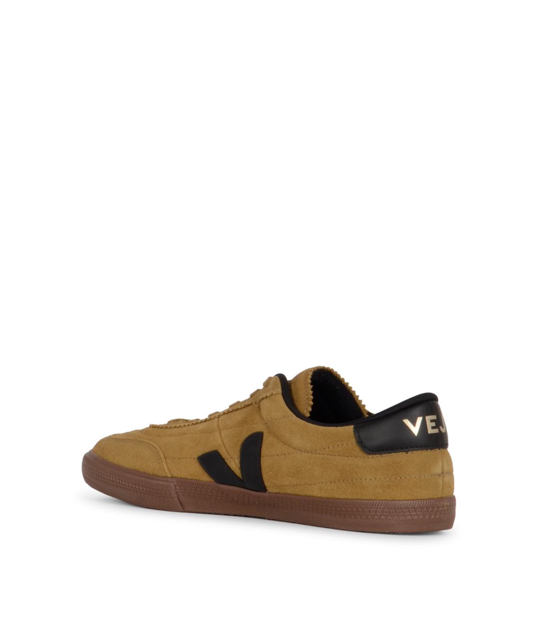 VEJA Коричневые замшевые низкие кроссовки / кеды, фото 3