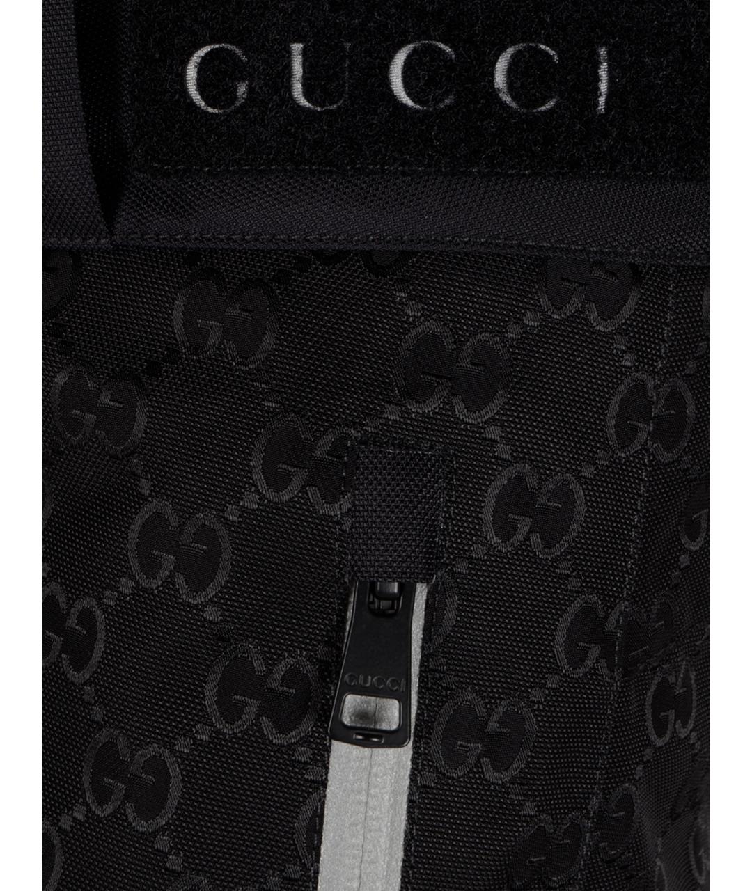 GUCCI Черные полиэстеровые повседневные брюки, фото 3