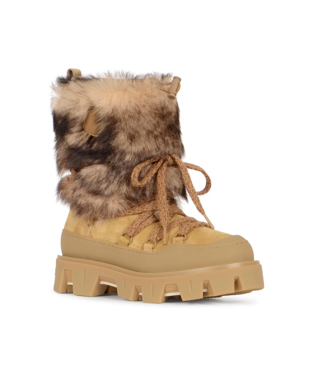 MONCLER Коричневые сапоги, фото 2