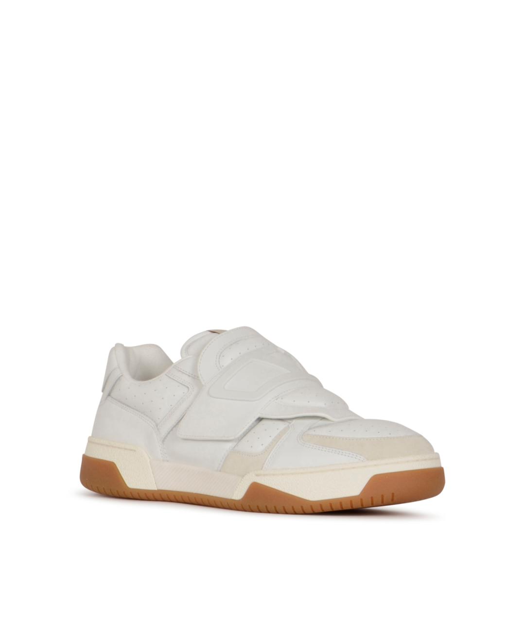 VALENTINO Белые кожаные низкие кроссовки / кеды, фото 2