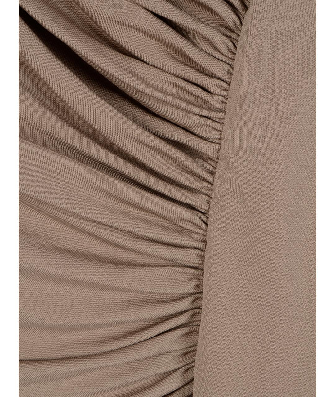 CHRISTOPHER ESBER Коричневая вискозная майка, фото 3