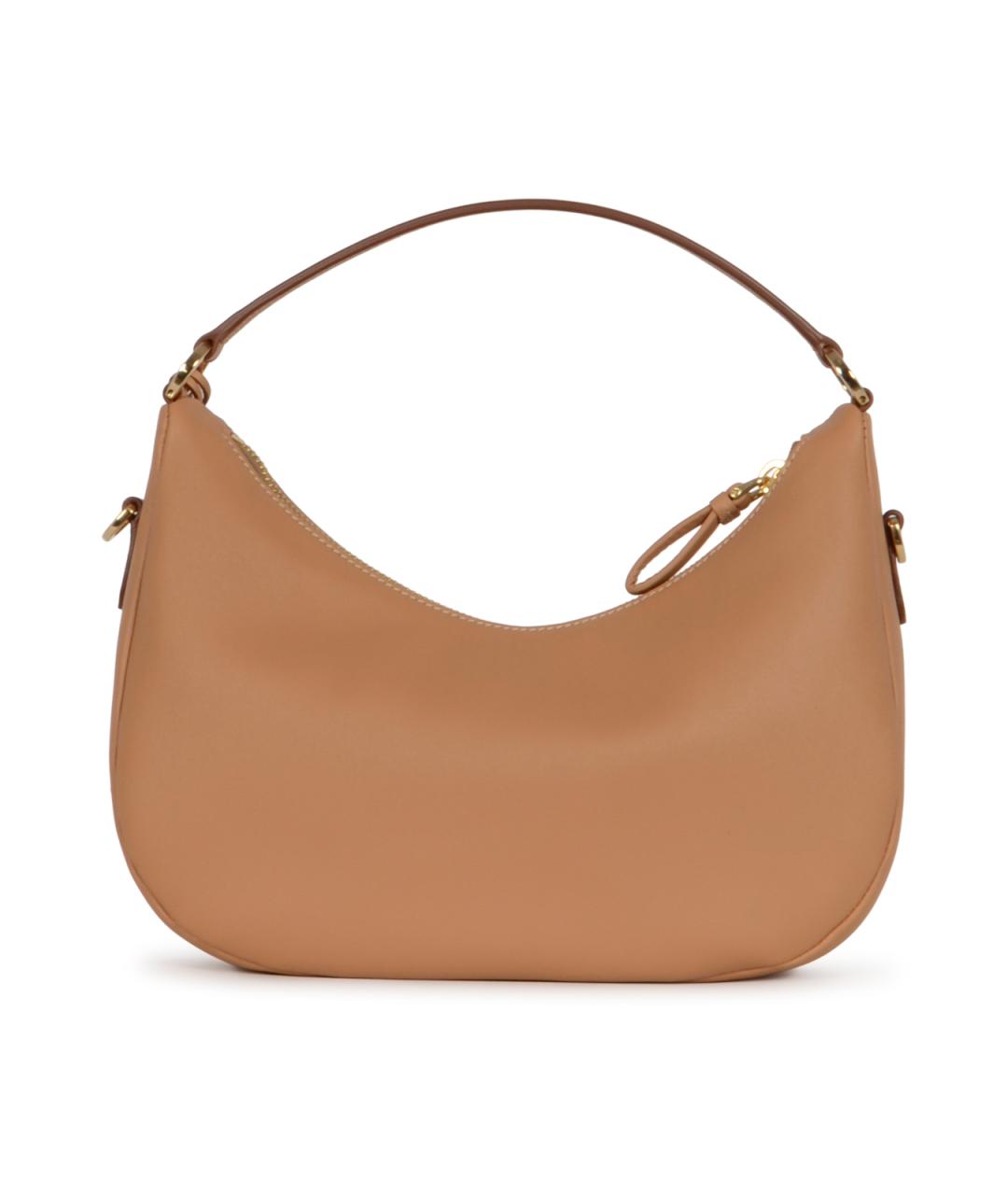 PRADA Бежевая кожаная сумка через плечо, фото 3