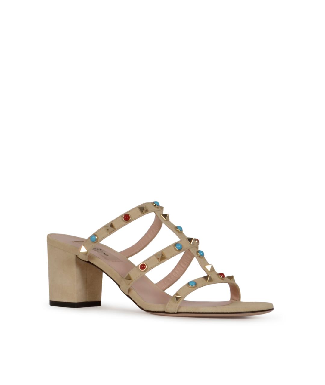 VALENTINO Бежевые кожаные туфли, фото 2