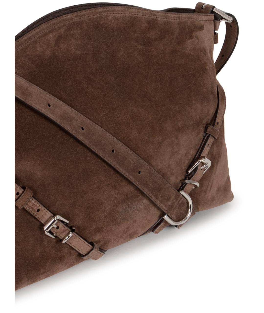 GIVENCHY Коричневая замшевая сумка через плечо, фото 4