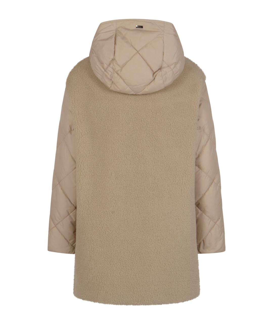 HERNO Бежевая полиэстеровая куртка, фото 2