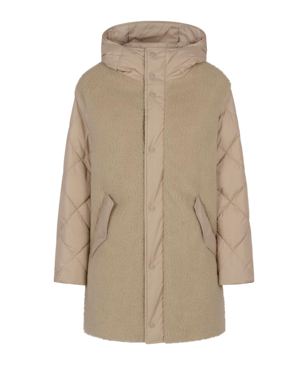 HERNO Бежевая полиэстеровая куртка, фото 1