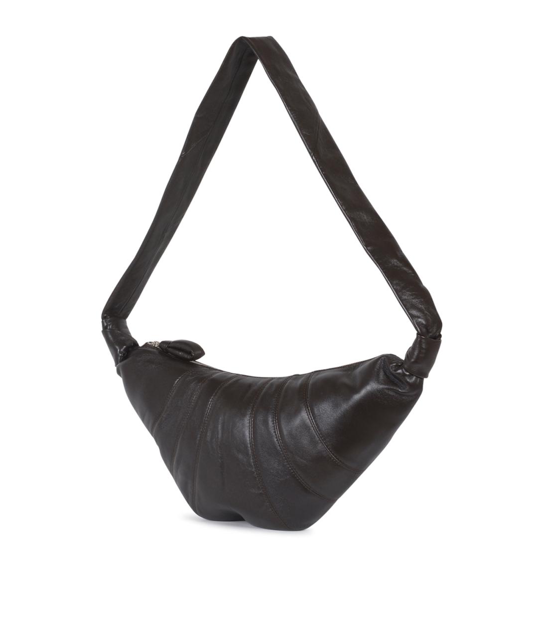 LEMAIRE Коричневая кожаная сумка на плечо, фото 2