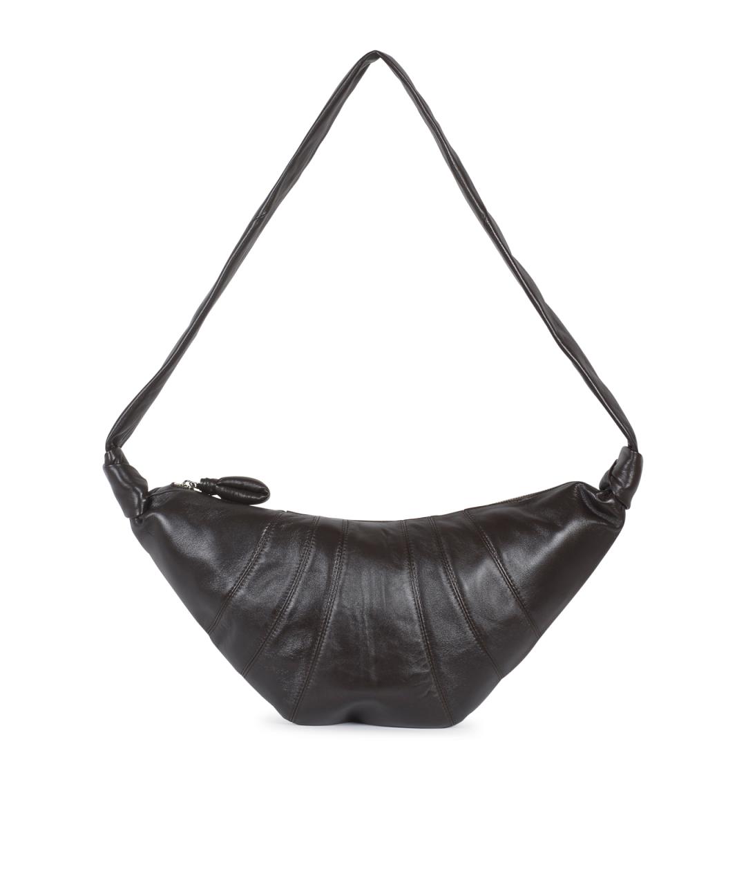 LEMAIRE Коричневая кожаная сумка на плечо, фото 1