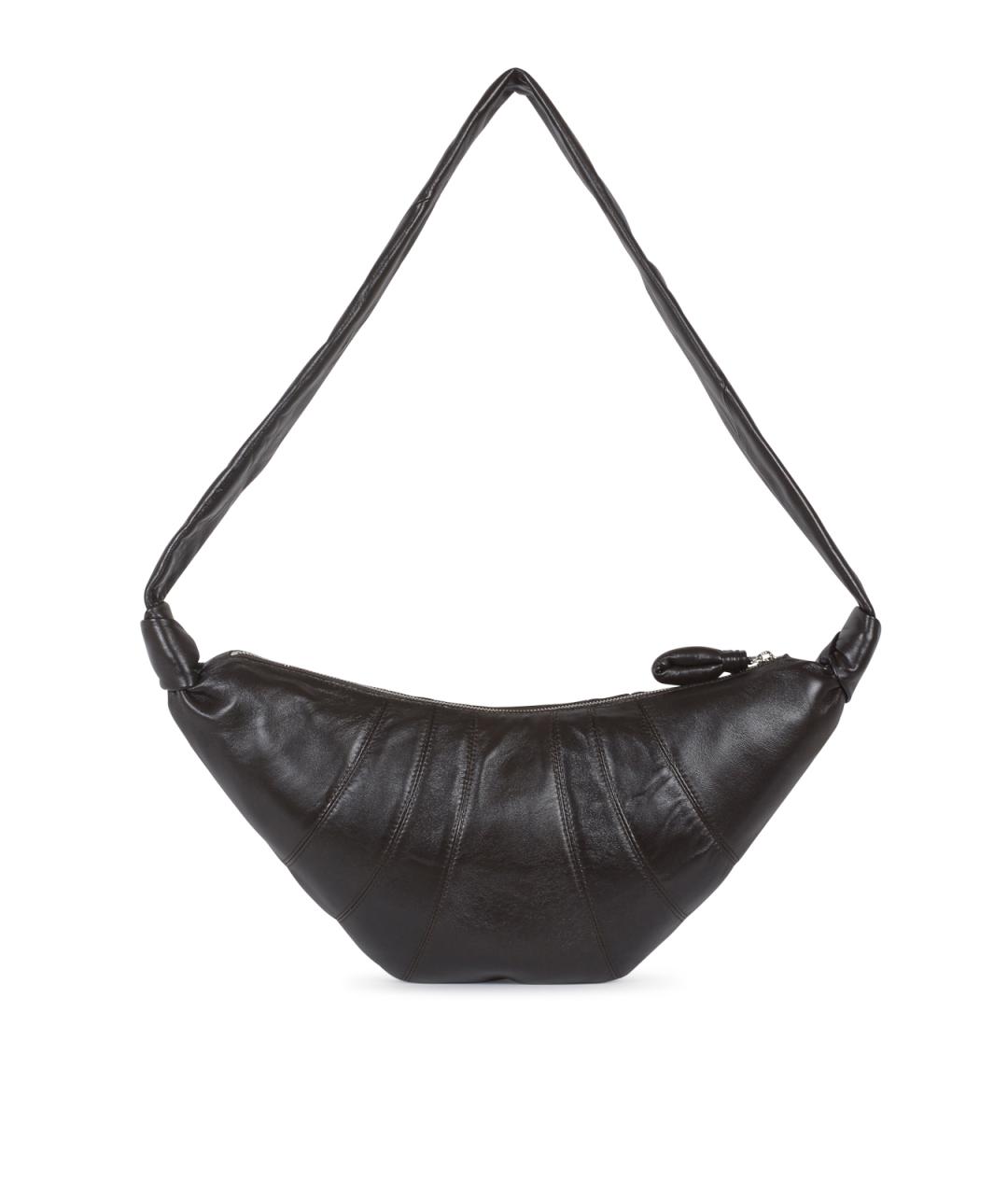 LEMAIRE Коричневая кожаная сумка на плечо, фото 3