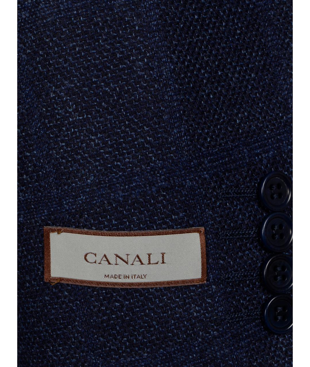 CANALI Синий шерстяной пиджак, фото 3