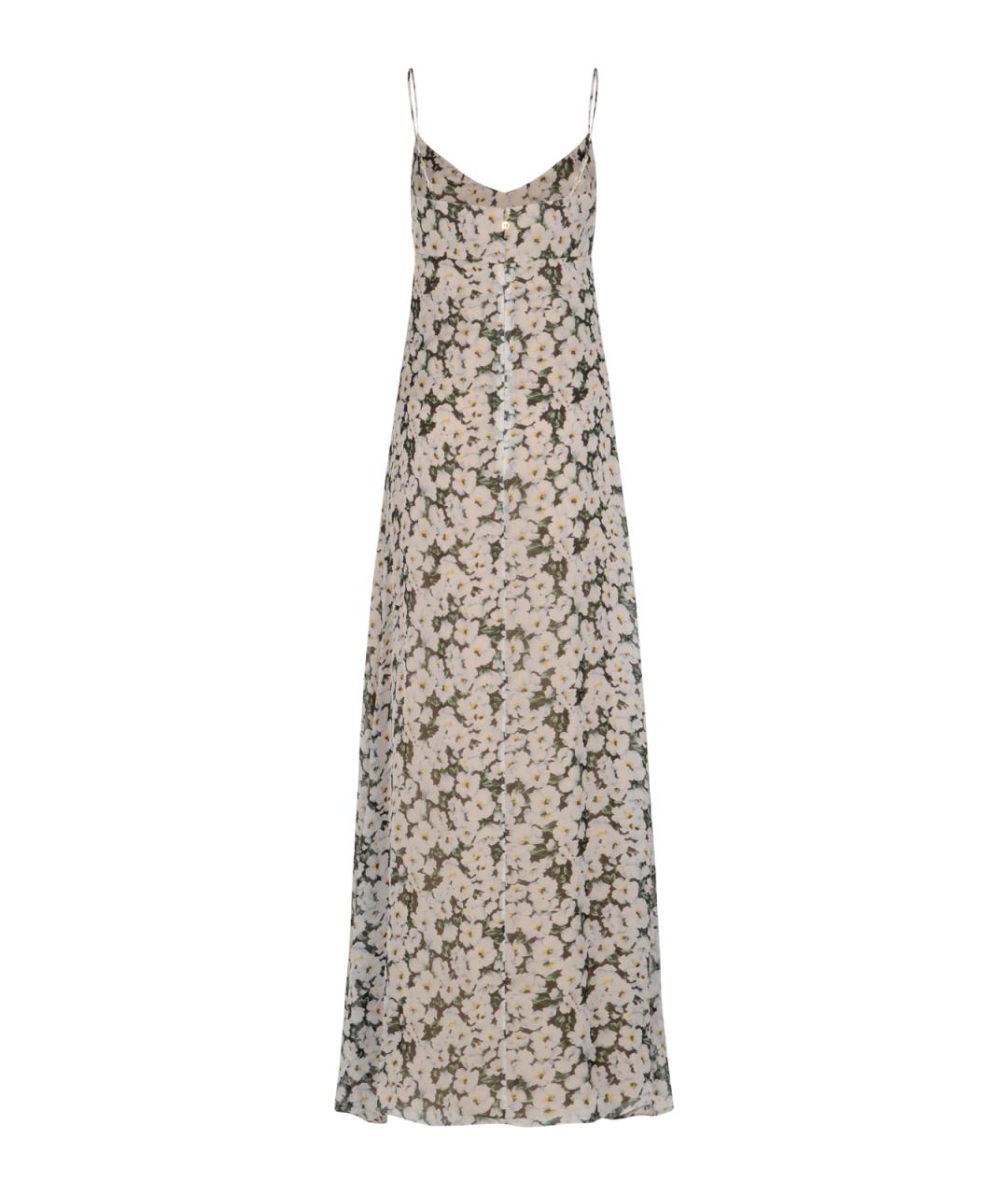 RAQUEL DINIZ Мульти шелковое платье, фото 2