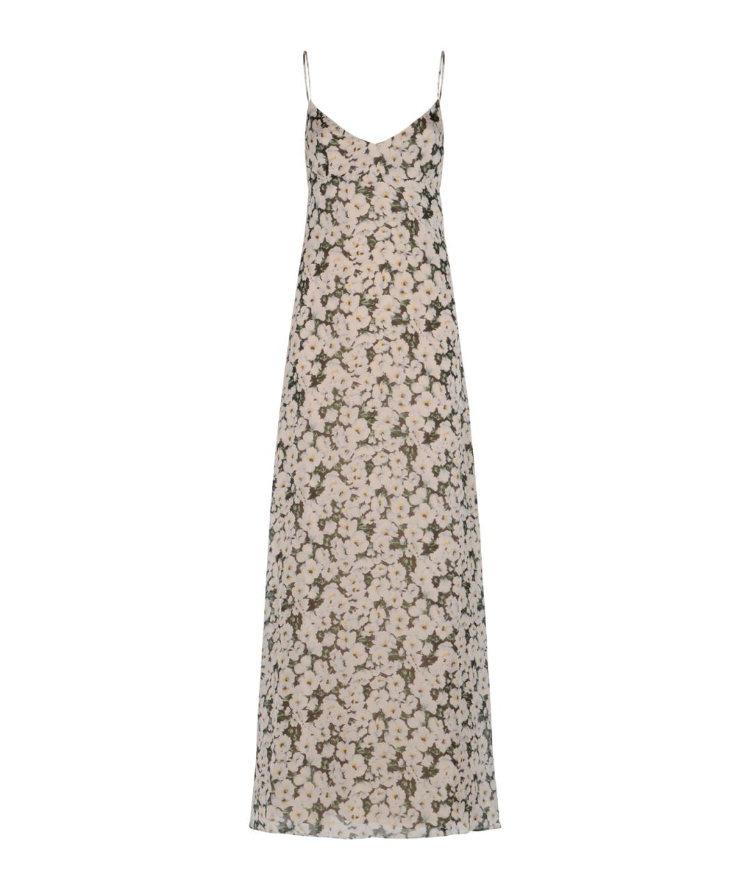 RAQUEL DINIZ Мульти шелковое платье, фото 1