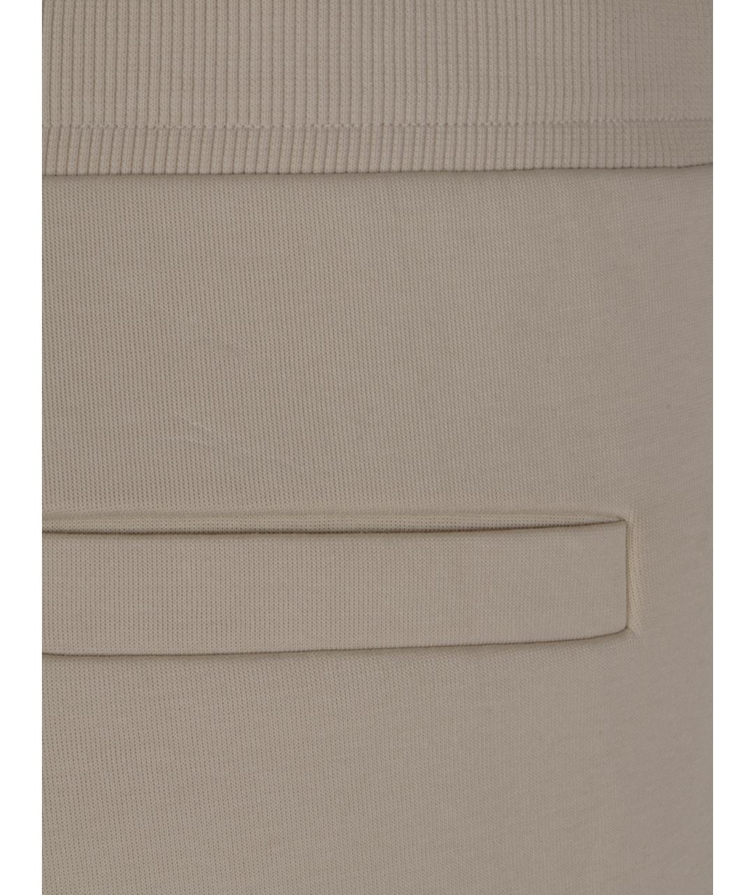 'S MAX MARA Бежевые прямые брюки, фото 3