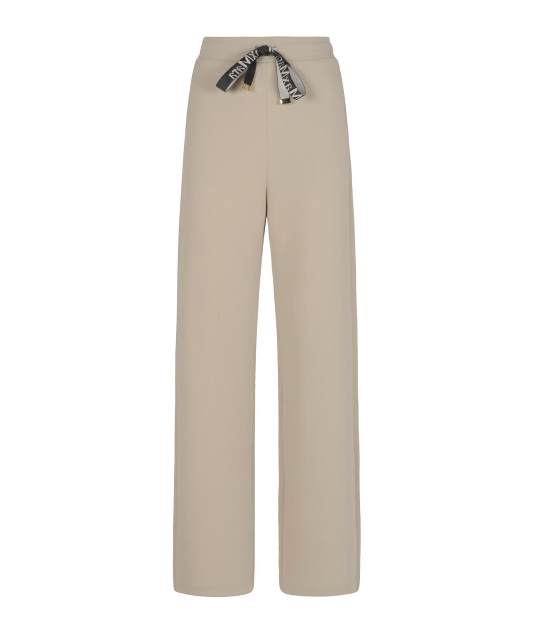 'S MAX MARA Бежевые прямые брюки, фото 1