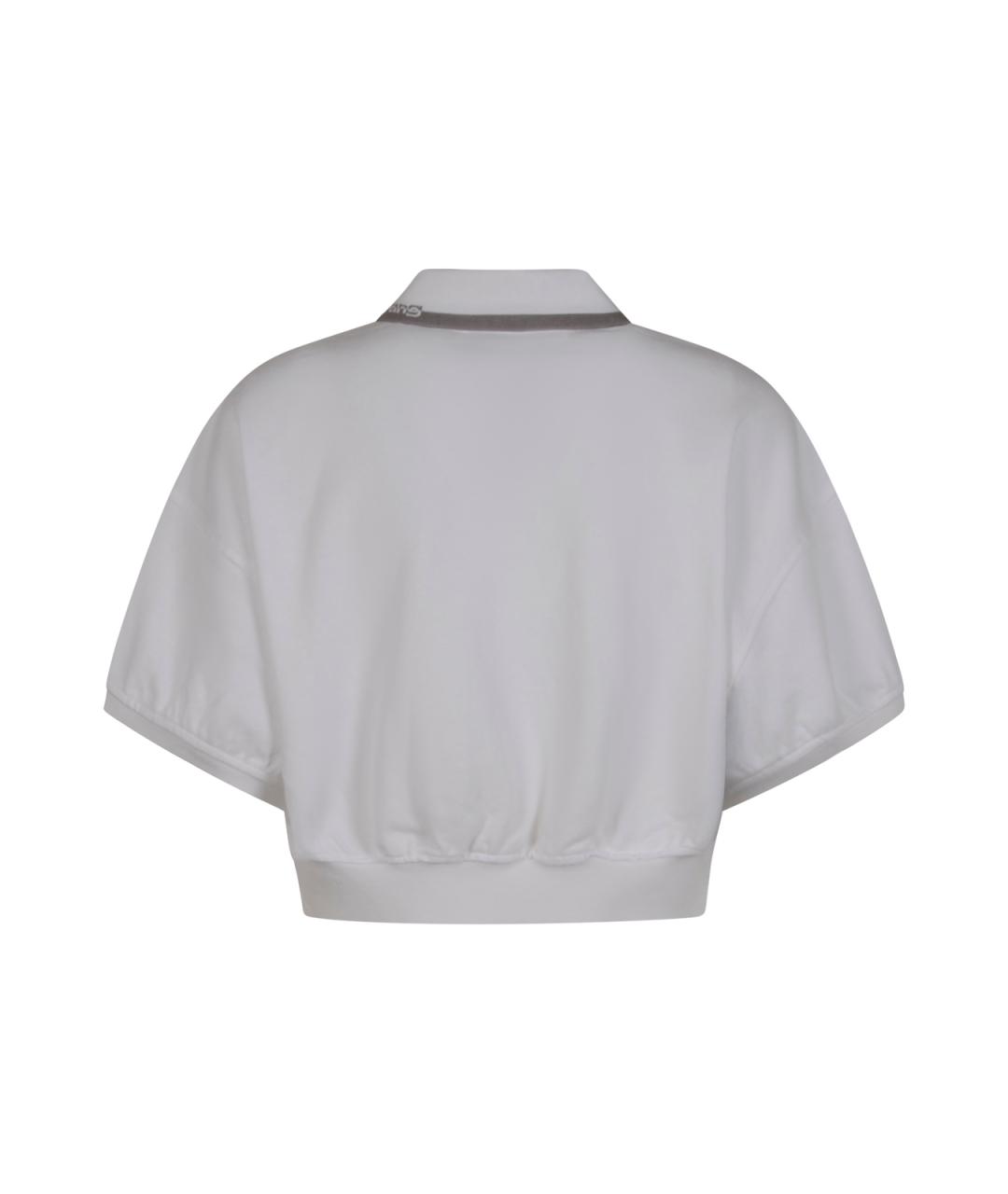 ALEXANDER WANG Белая хлопковая футболка, фото 2