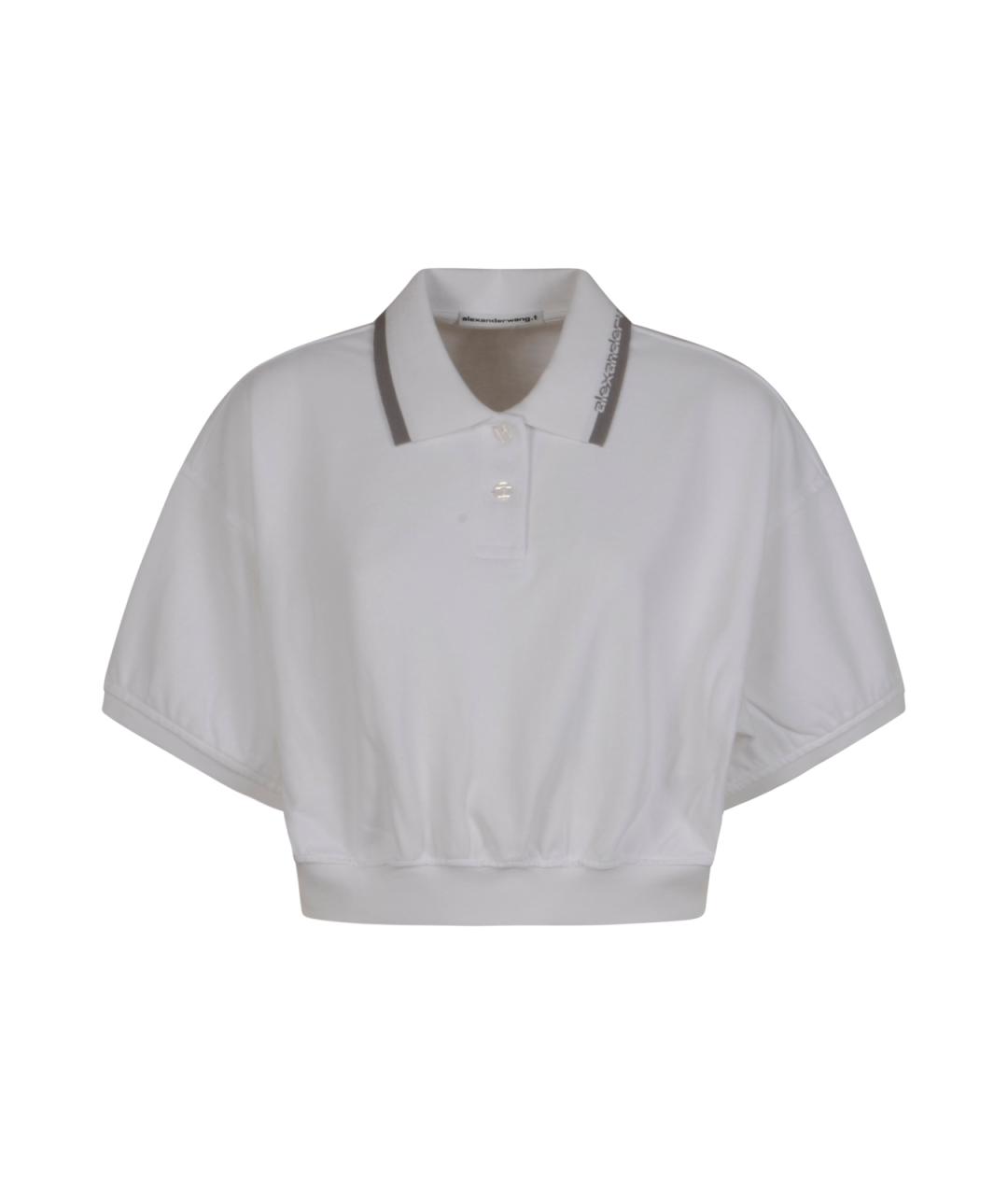 ALEXANDER WANG Белая хлопковая футболка, фото 1