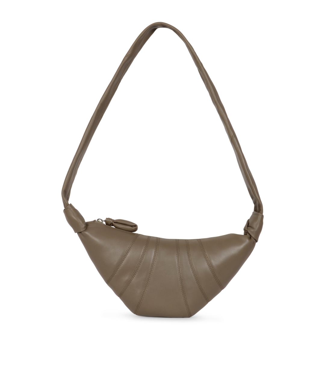 LEMAIRE Хаки кожаная сумка на плечо, фото 1