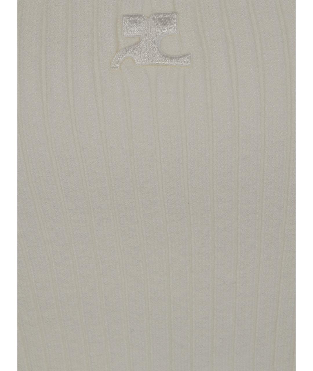 COURREGES Белый джемпер / свитер, фото 3