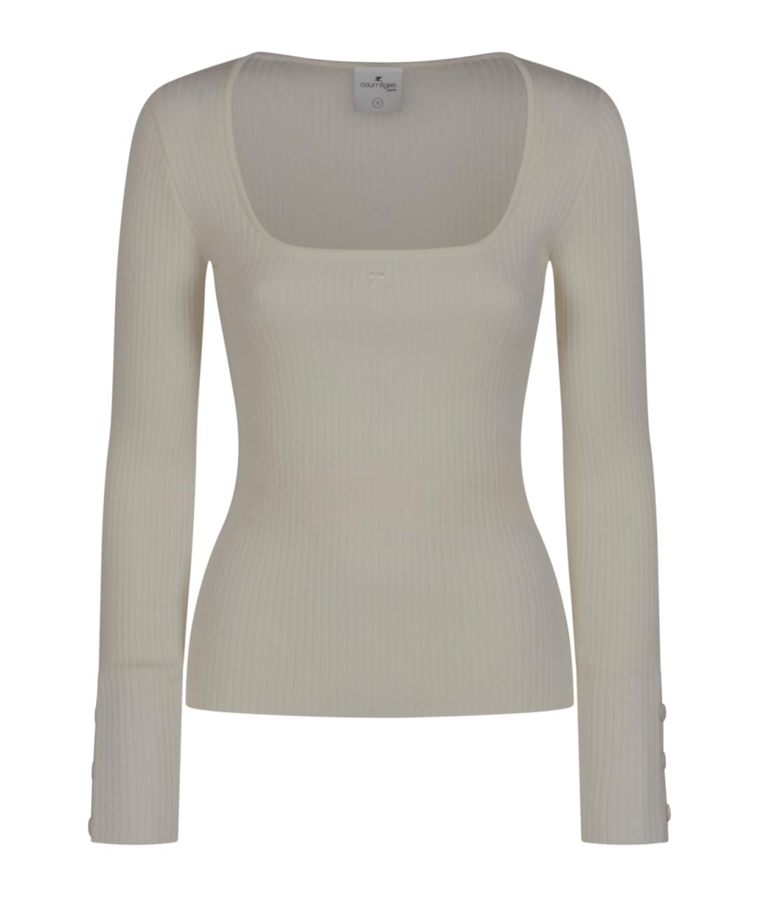 COURREGES Белый джемпер / свитер, фото 1