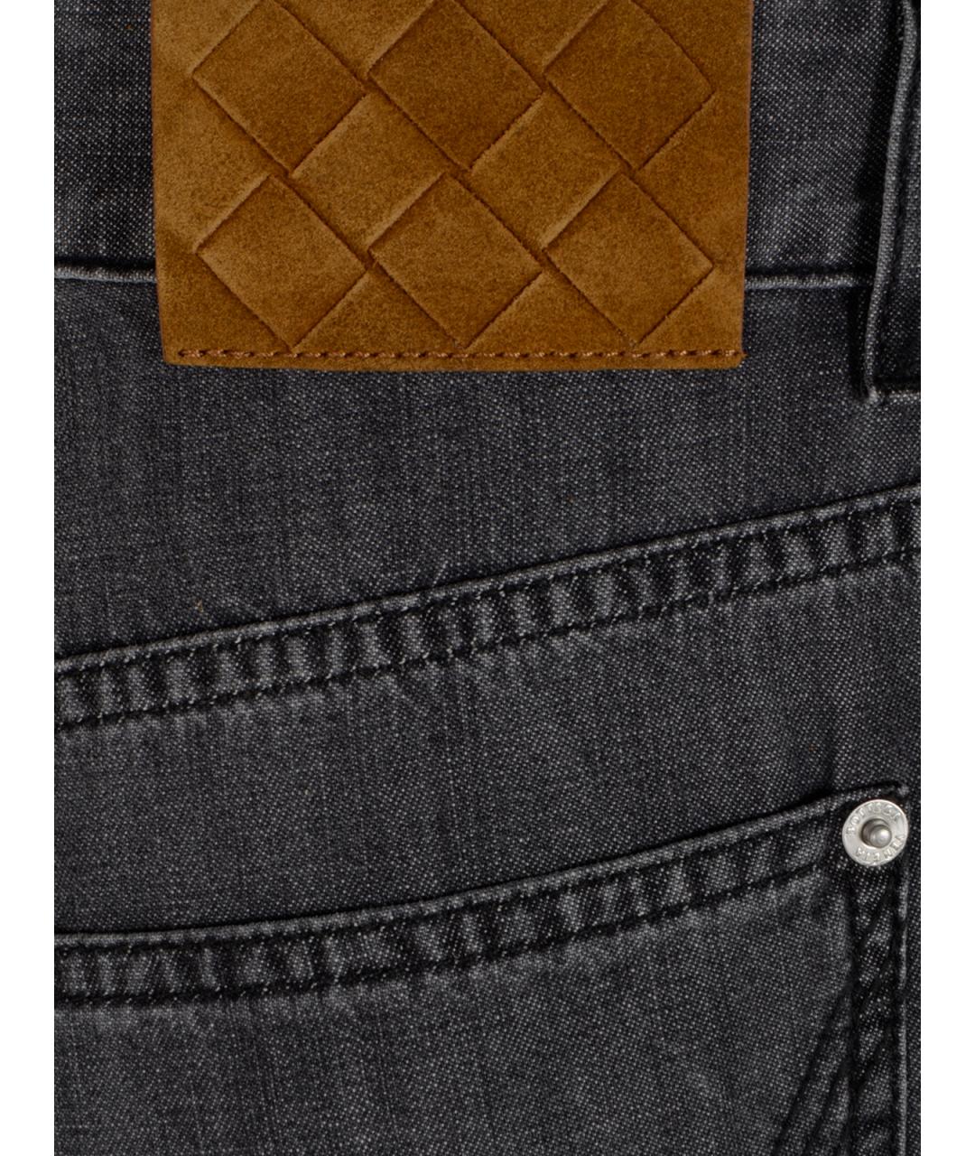 BOTTEGA VENETA Черные хлопковые прямые джинсы, фото 3