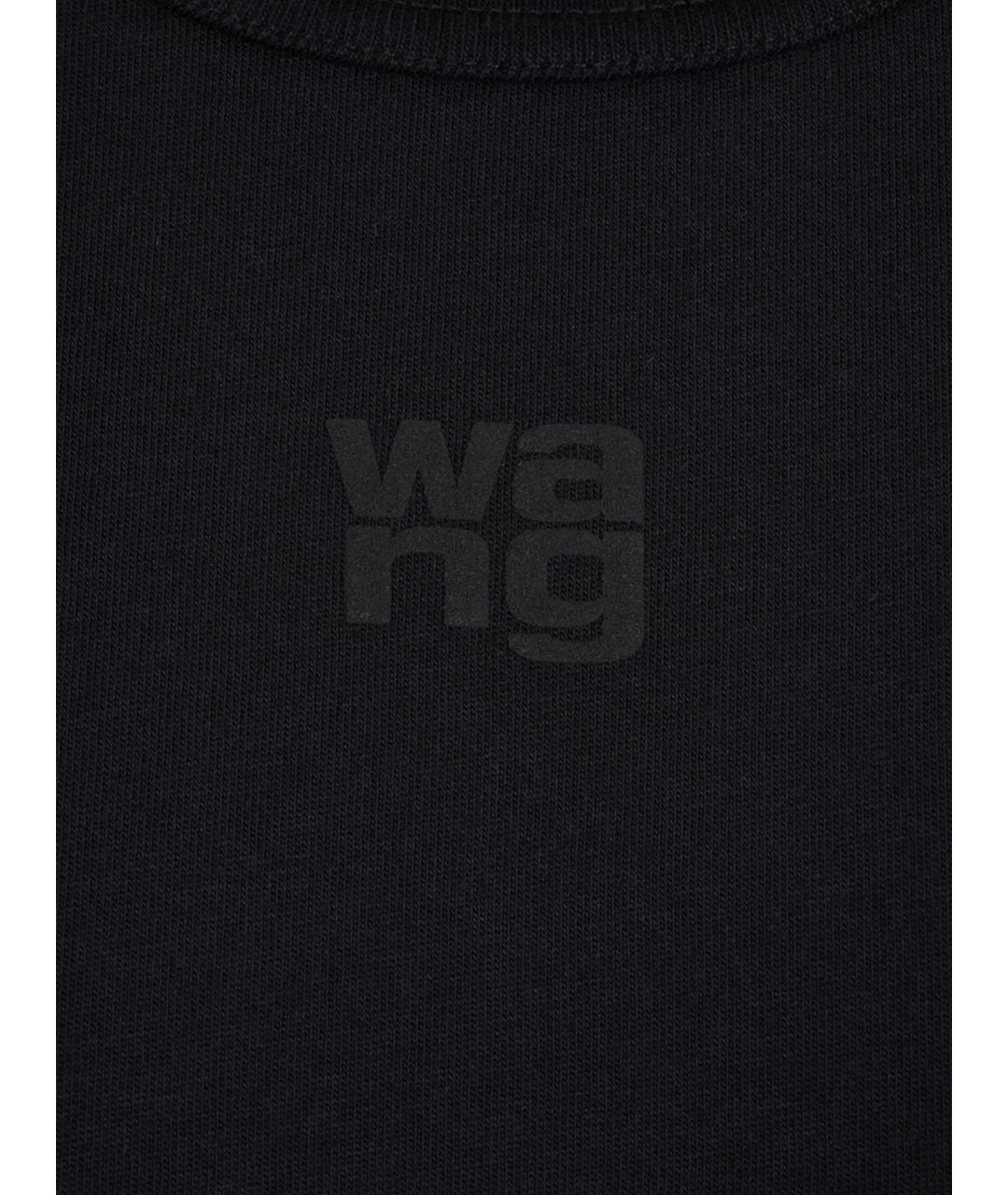 ALEXANDER WANG Черная хлопковая футболка, фото 3