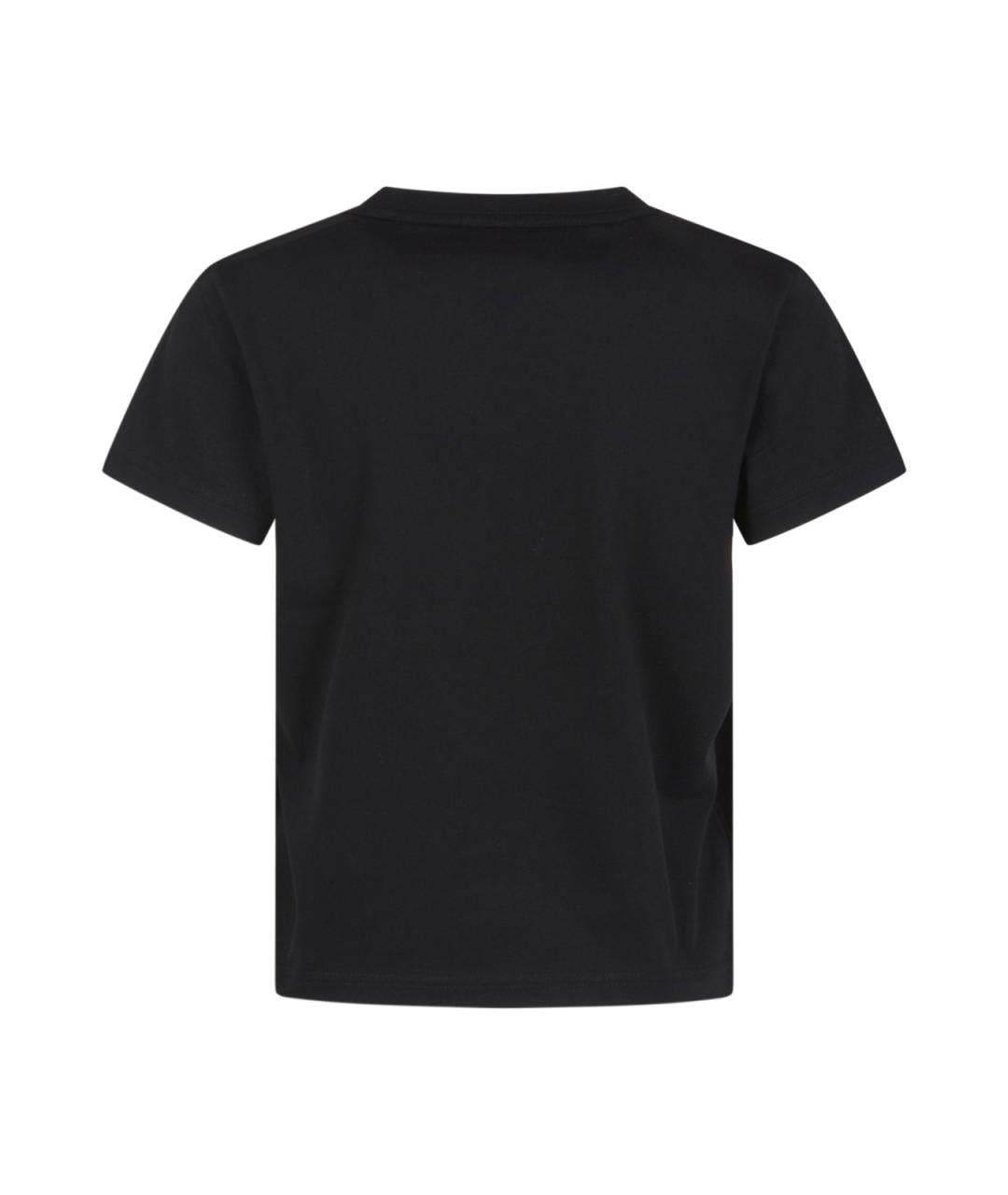 ALEXANDER WANG Черная хлопковая футболка, фото 2