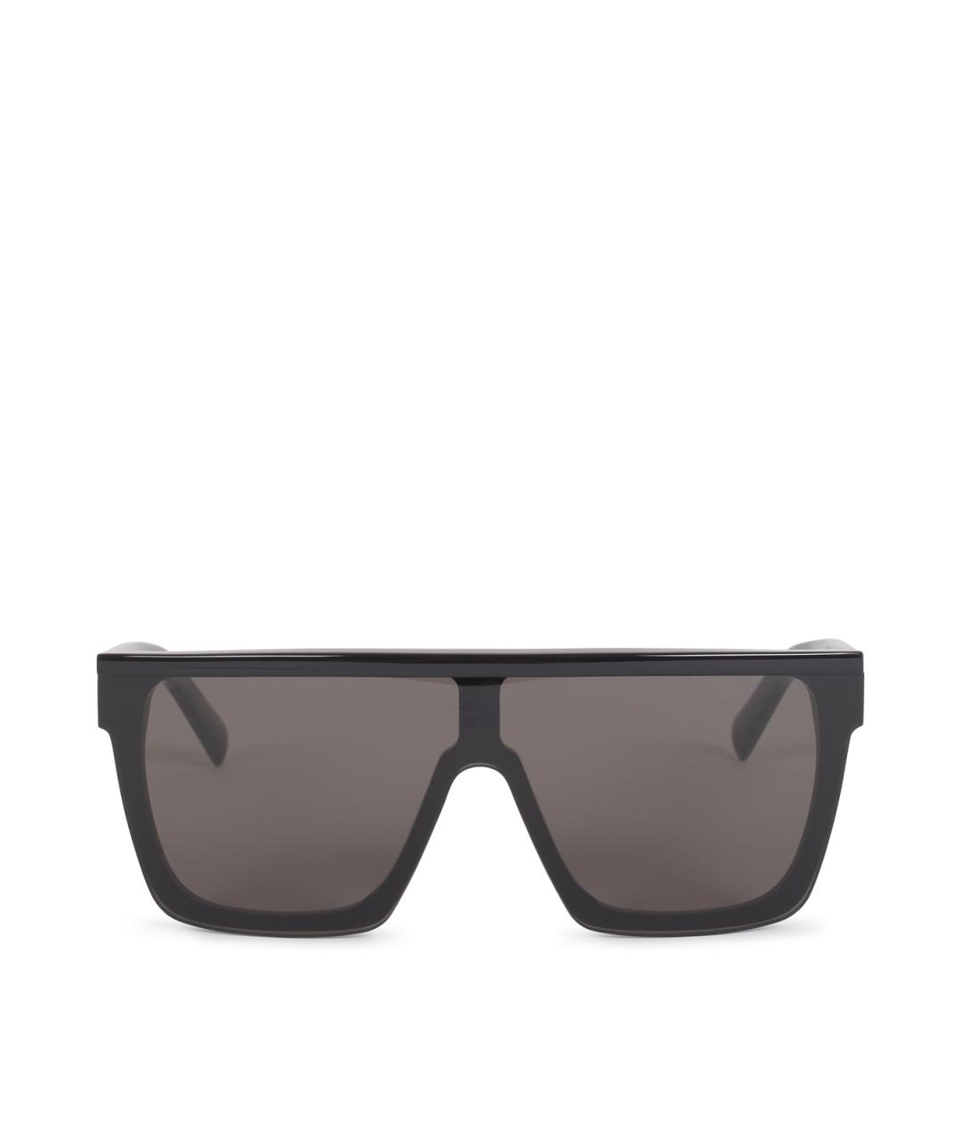 SAINT LAURENT Черные пластиковые солнцезащитные очки, фото 3