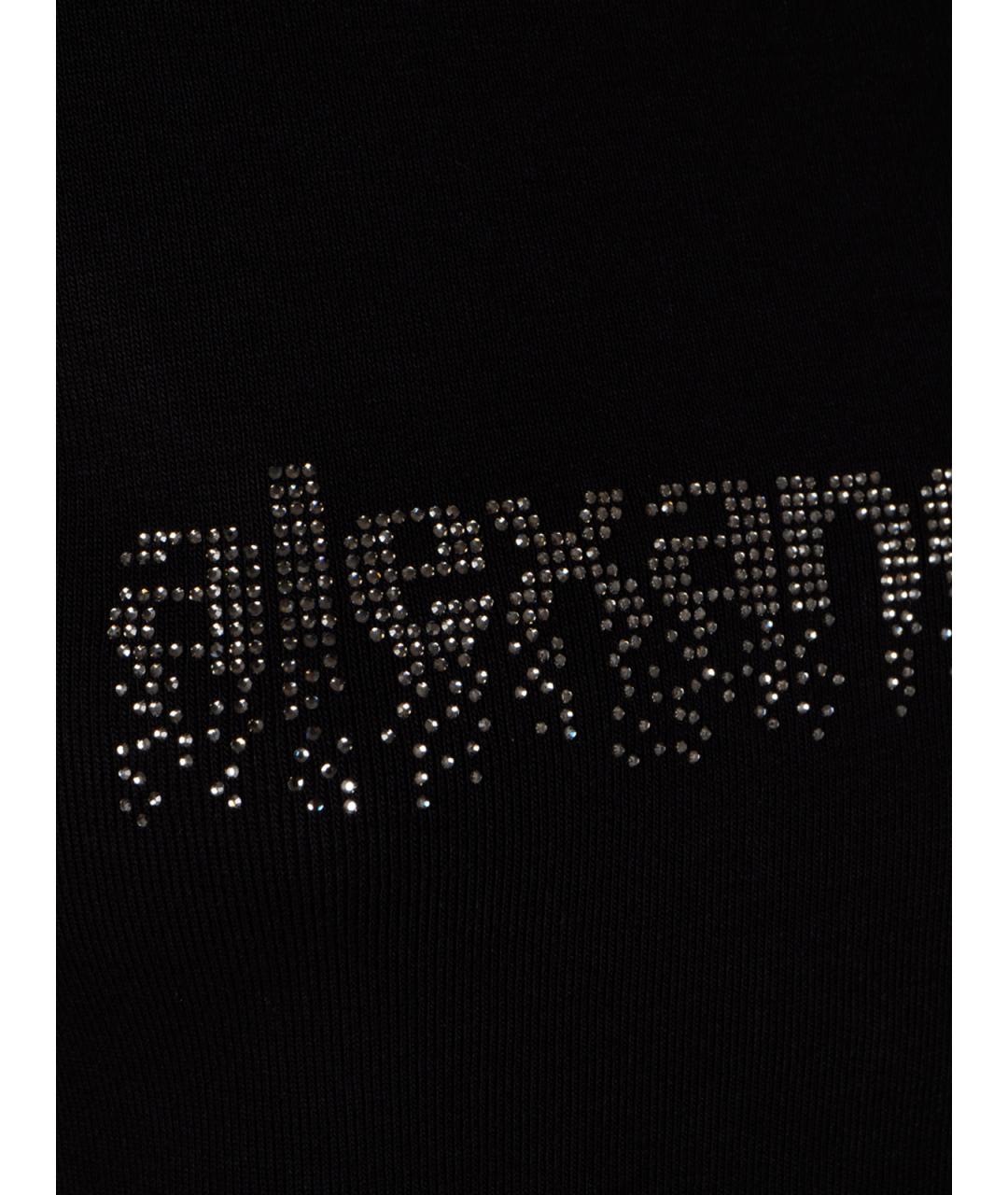 ALEXANDER WANG Черная хлопковая футболка, фото 3