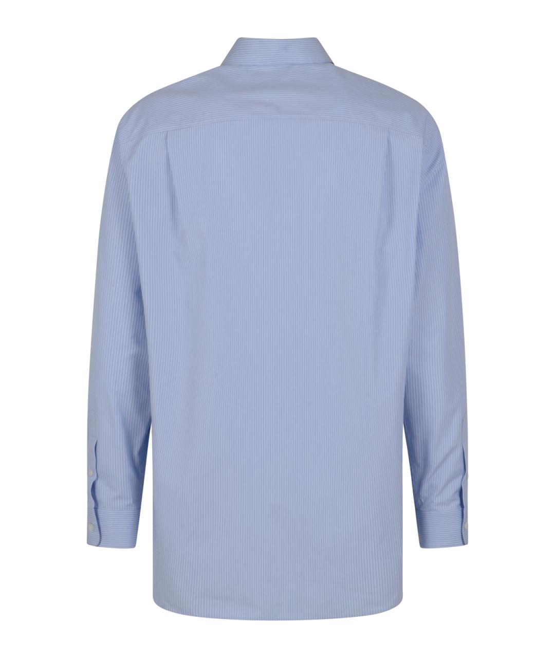 GUCCI Синяя хлопковая кэжуал рубашка, фото 2